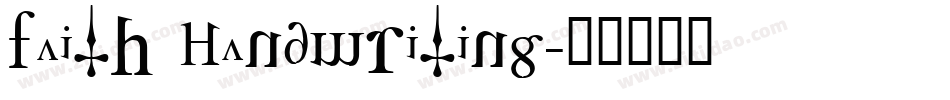Faith Handwriting字体转换